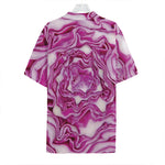 Red Cabbage Print Hawaiian Shirt