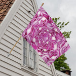 Red Cabbage Print House Flag