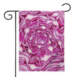 Red Cabbage Print House Flag