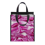 Red Cabbage Print Insulated Lunch Tote