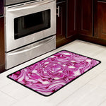 Red Cabbage Print Kitchen Mat