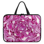 Red Cabbage Print Laptop Sleeve With Handle