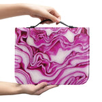 Red Cabbage Print Leather Bible Cover