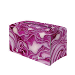 Red Cabbage Print Leather Tissue Box Cover