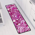 Red Cabbage Print Long Kitchen Mat