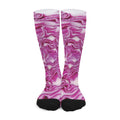 Red Cabbage Print Long Socks