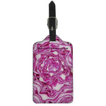 Red Cabbage Print Luggage Tag