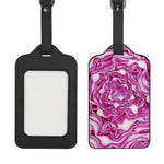 Red Cabbage Print Luggage Tag