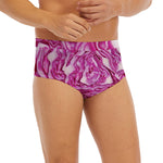 Red Cabbage Print Men's Briefs