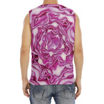 Red Cabbage Print Men's Fitness Tank Top