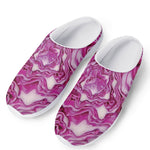 Red Cabbage Print Mesh Casual Shoes