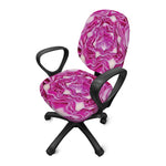 Red Cabbage Print Office Chair Cover