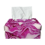 Red Cabbage Print Rectangle Tissue Box Cover