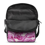 Red Cabbage Print Rectangular Crossbody Bag