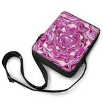 Red Cabbage Print Rectangular Crossbody Bag