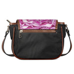 Red Cabbage Print Saddle Bag
