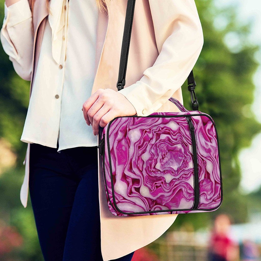 Red Cabbage Print Shoulder Strap Bible Bag