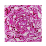 Red Cabbage Print Silk Bandana
