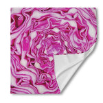 Red Cabbage Print Silk Bandana