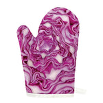 Red Cabbage Print Single Oven Mitt