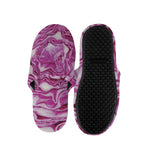 Red Cabbage Print Slippers