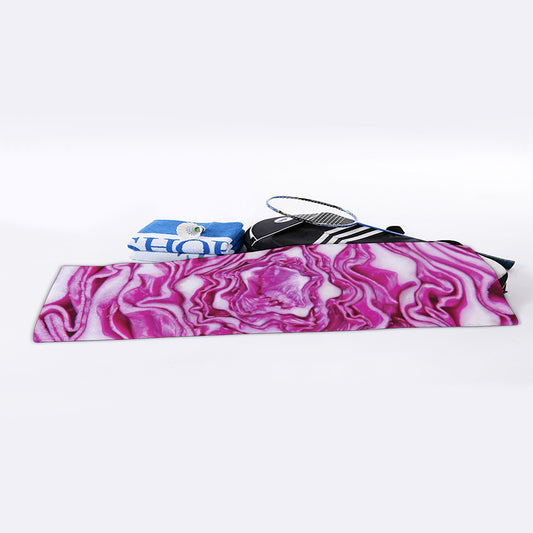 Red Cabbage Print Sports Towel