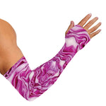 Red Cabbage Print Sun Protection Arm Sleeves