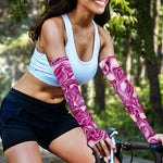 Red Cabbage Print Sun Protection Arm Sleeves