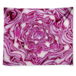 Red Cabbage Print Tapestry