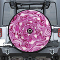 Red Cabbage Print Tire Cover With Camera Hole