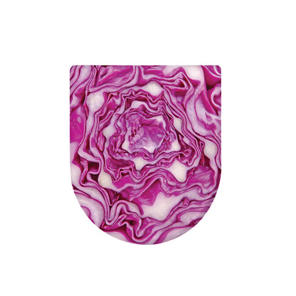 Red Cabbage Print Toilet Lid Cover