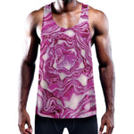 Red Cabbage Print Training Tank Top