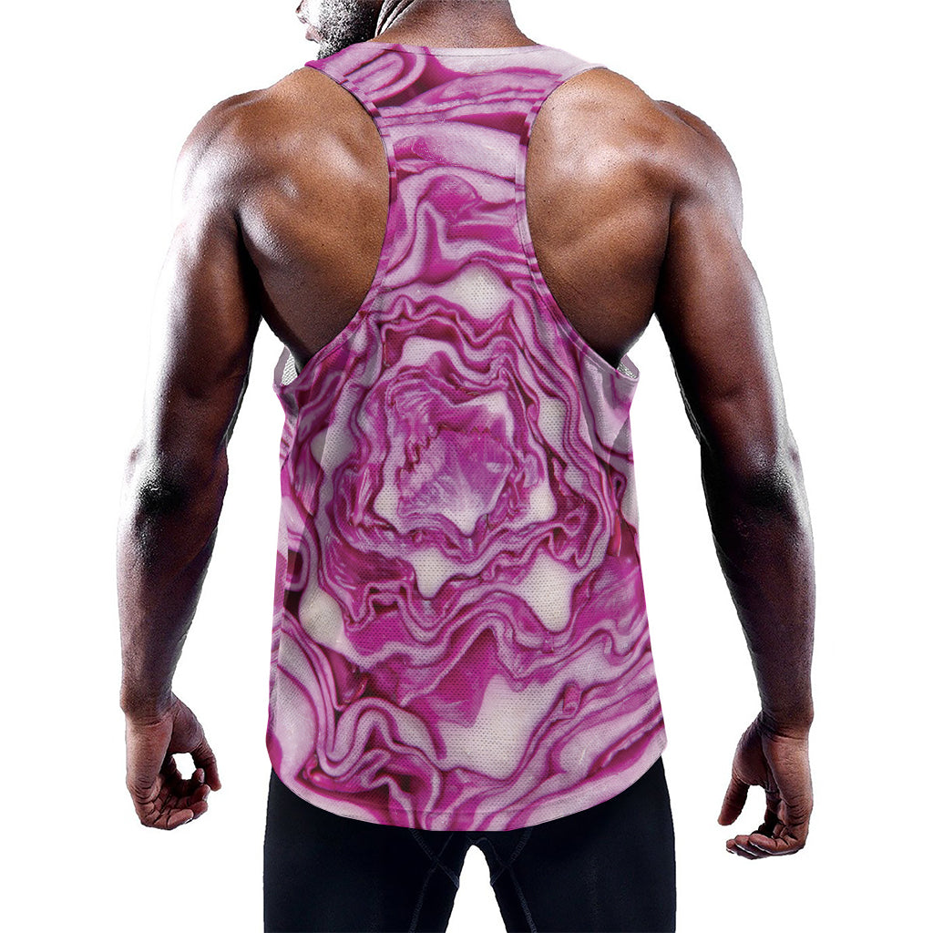 Red Cabbage Print Training Tank Top