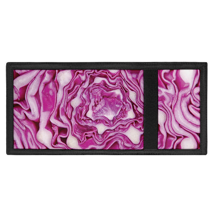 Red Cabbage Print Trifold Wallet