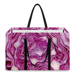 Red Cabbage Print Utility Tote Bag