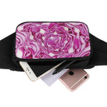 Red Cabbage Print Waist Bag