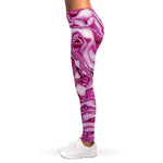 Red Cabbage Print Women's Leggings