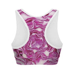 Red Cabbage Print Women's Sports Bra