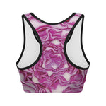Red Cabbage Print Women's Sports Bra