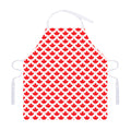 Red Canadian Maple Leaf Pattern Print Adjustable Apron
