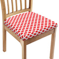 Red Canadian Maple Leaf Pattern Print Chair Cushion Cover