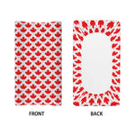 Red Canadian Maple Leaf Pattern Print Changing Pad Cover