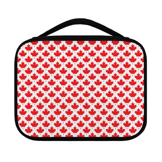 Red Canadian Maple Leaf Pattern Print Classic Bible Case