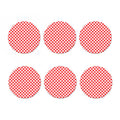 Red Canadian Maple Leaf Pattern Print Coaster Set