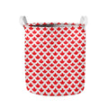 Red Canadian Maple Leaf Pattern Print Collapsible Laundry Basket