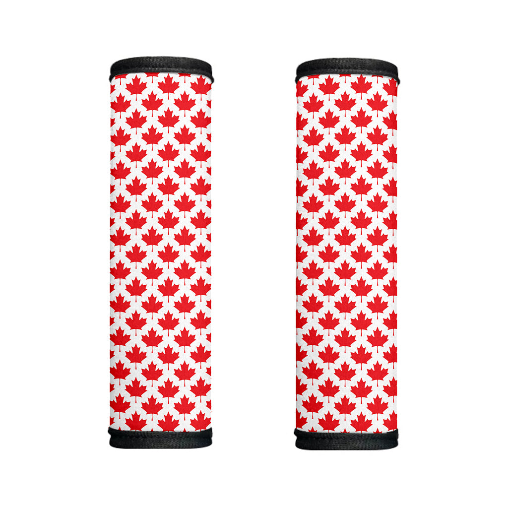 Red Canadian Maple Leaf Pattern Print Handle Covers