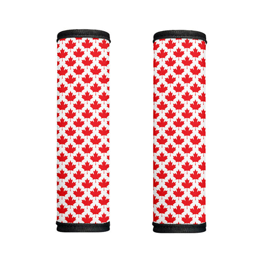 Red Canadian Maple Leaf Pattern Print Handle Covers