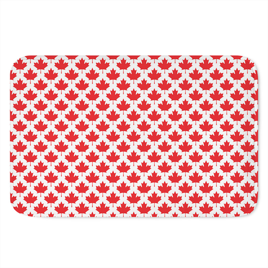 Red Canadian Maple Leaf Pattern Print Indoor Door Mat