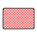 Red Canadian Maple Leaf Pattern Print Kitchen Mat
