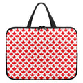 Red Canadian Maple Leaf Pattern Print Laptop Sleeve With Handle